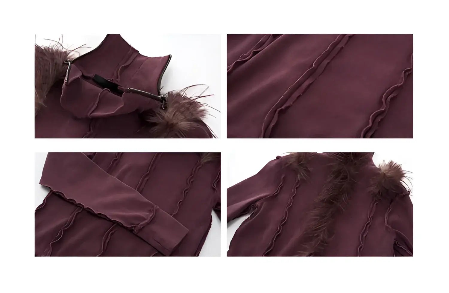 Opium Fuzzy Shoulder Sweater - Fuga Studios