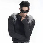Opium Fuzzy Shoulder Sweater - Fuga Studios