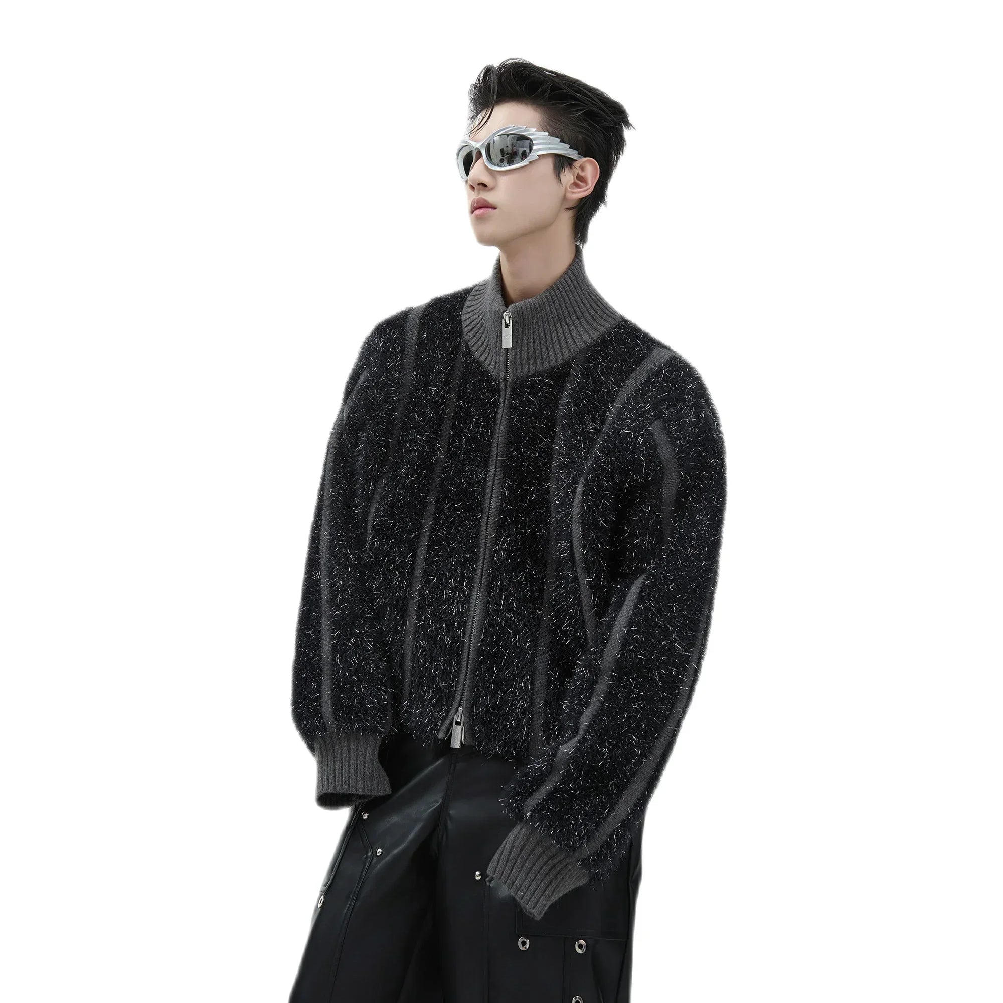 Opium Fuzzy Zip-Up Jacket - Fuga Studios