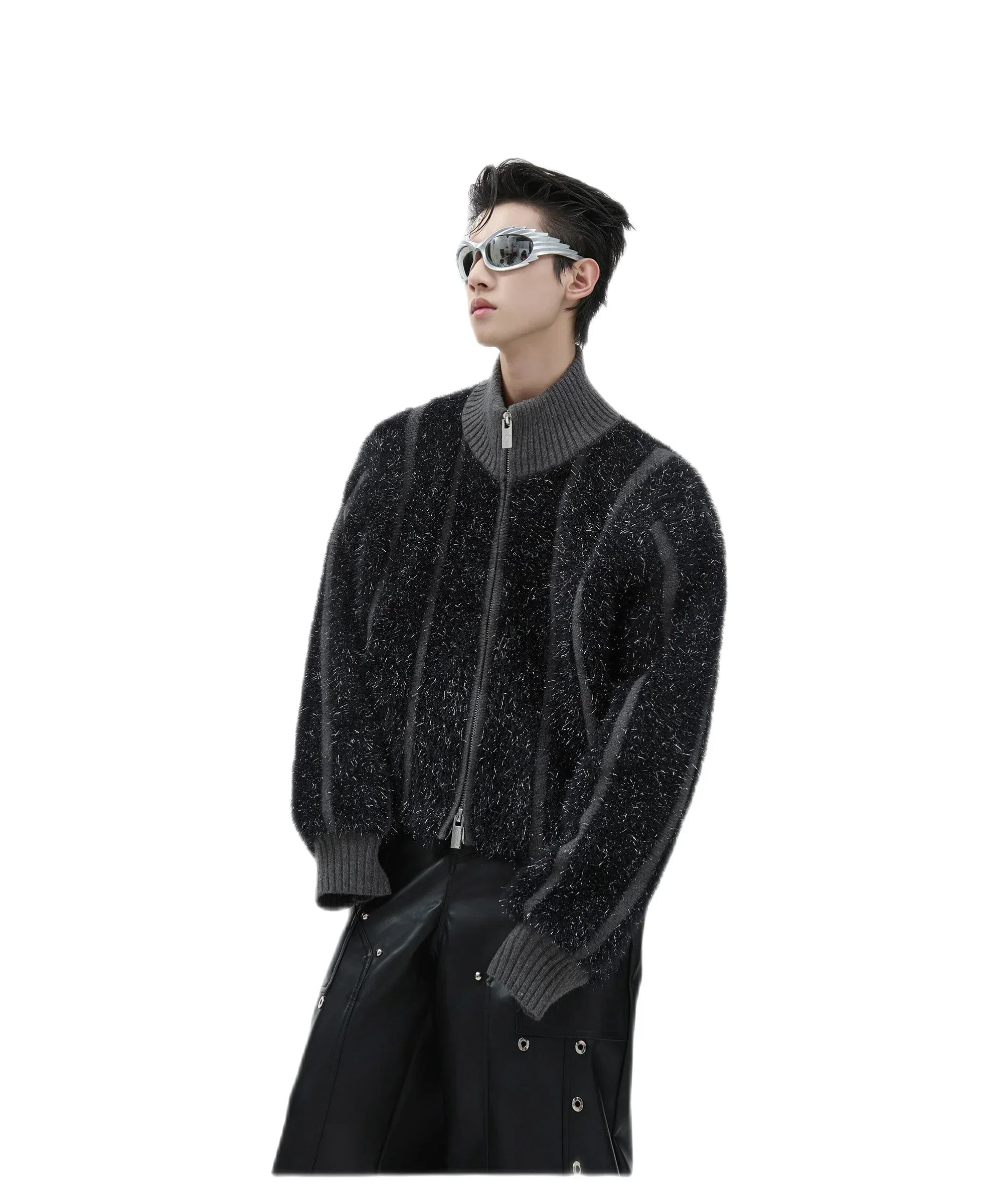 Opium Fuzzy Zip-Up Jacket - Fuga Studios