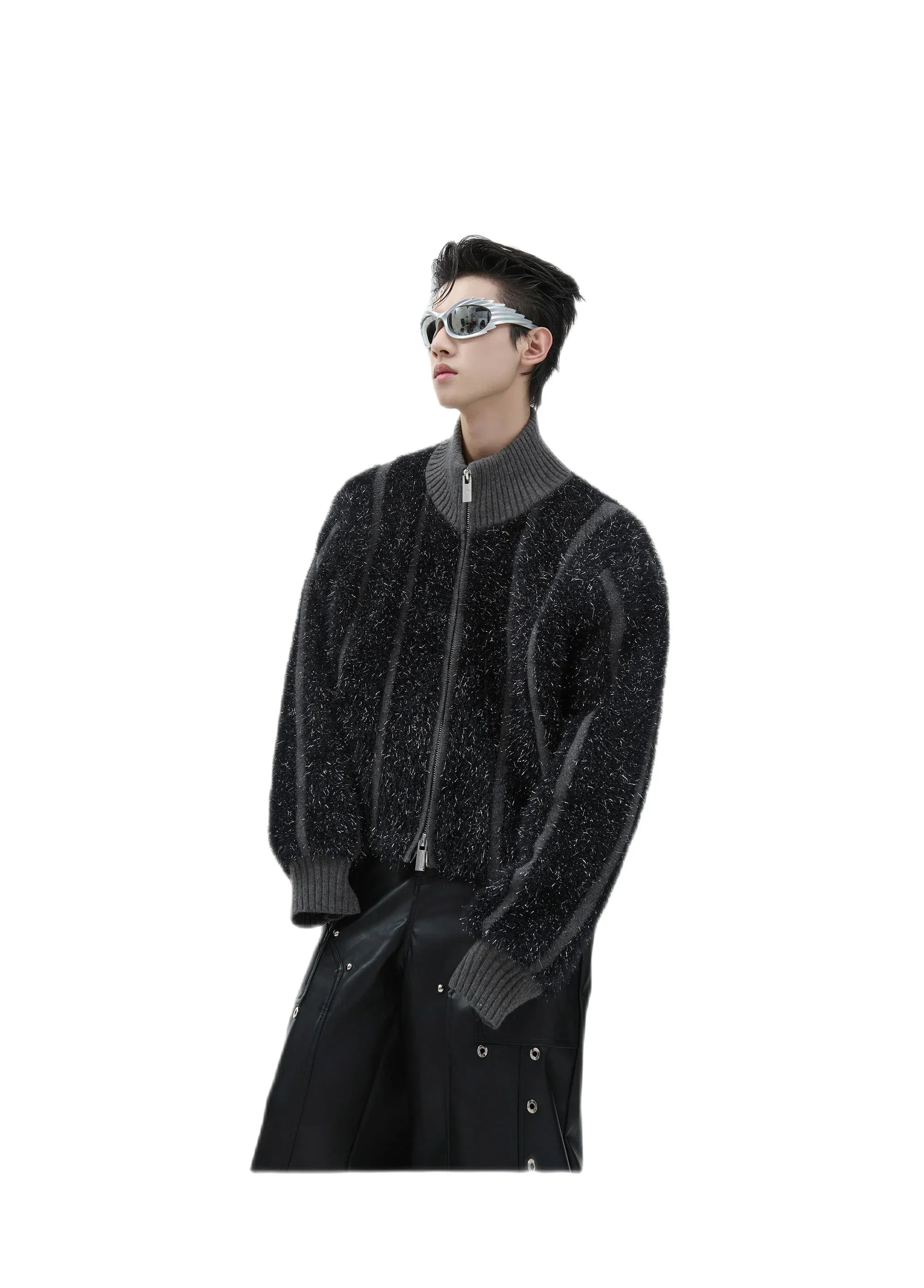 Opium Fuzzy Zip-Up Jacket - Fuga Studios