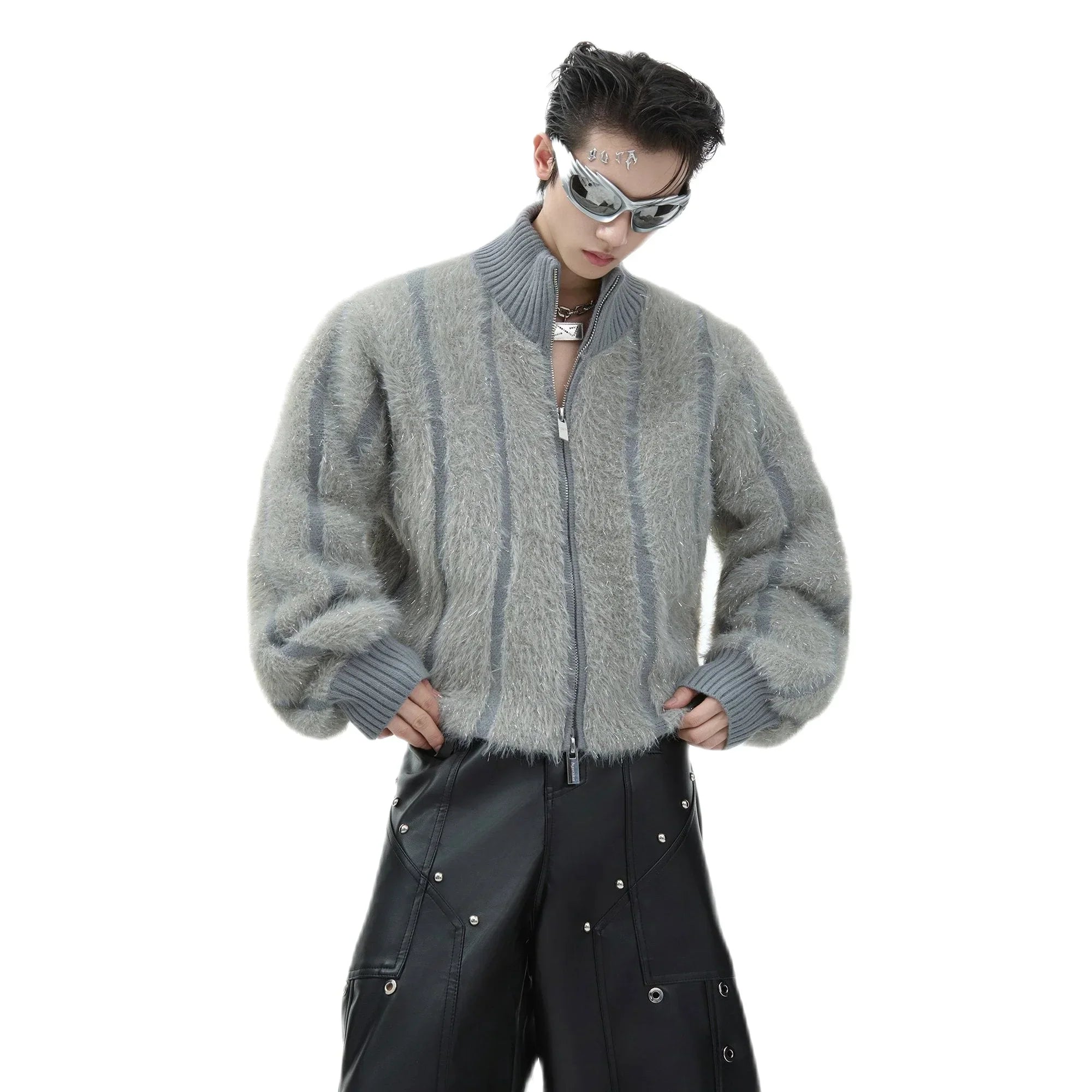 Opium Fuzzy Zip-Up Jacket - Fuga Studios