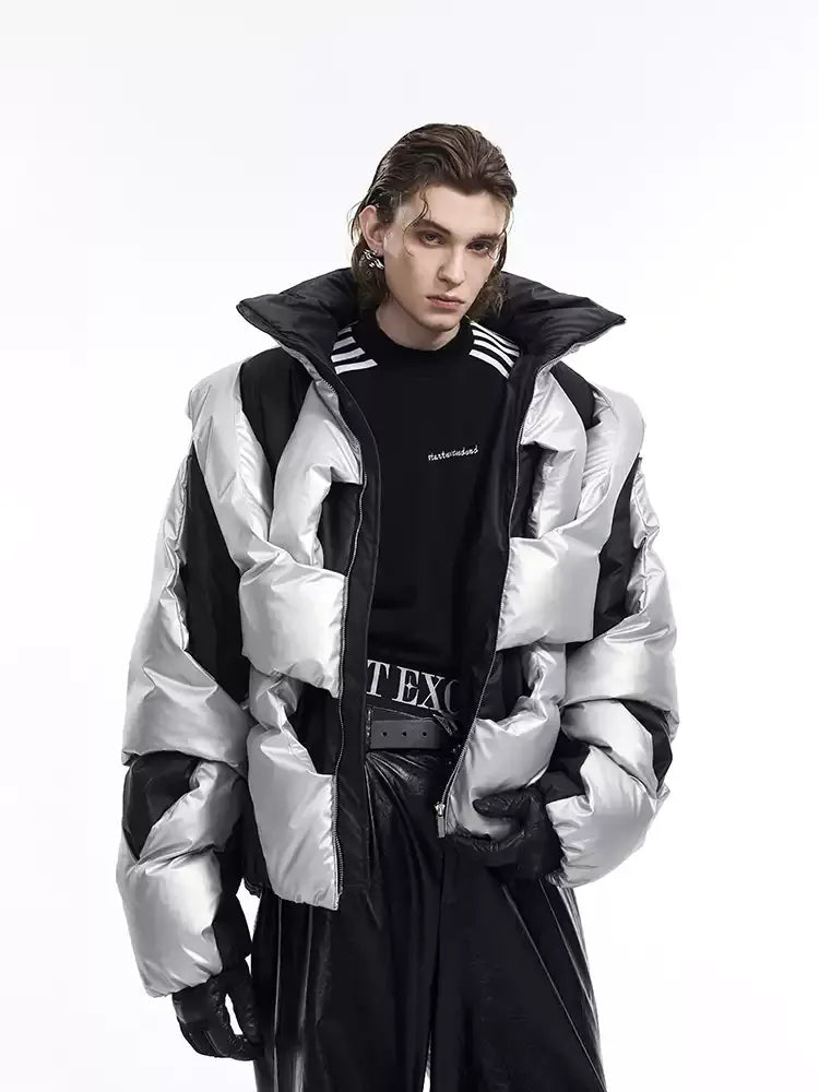 Opium Geometric Winter Puffer Jacket - Fuga Studios