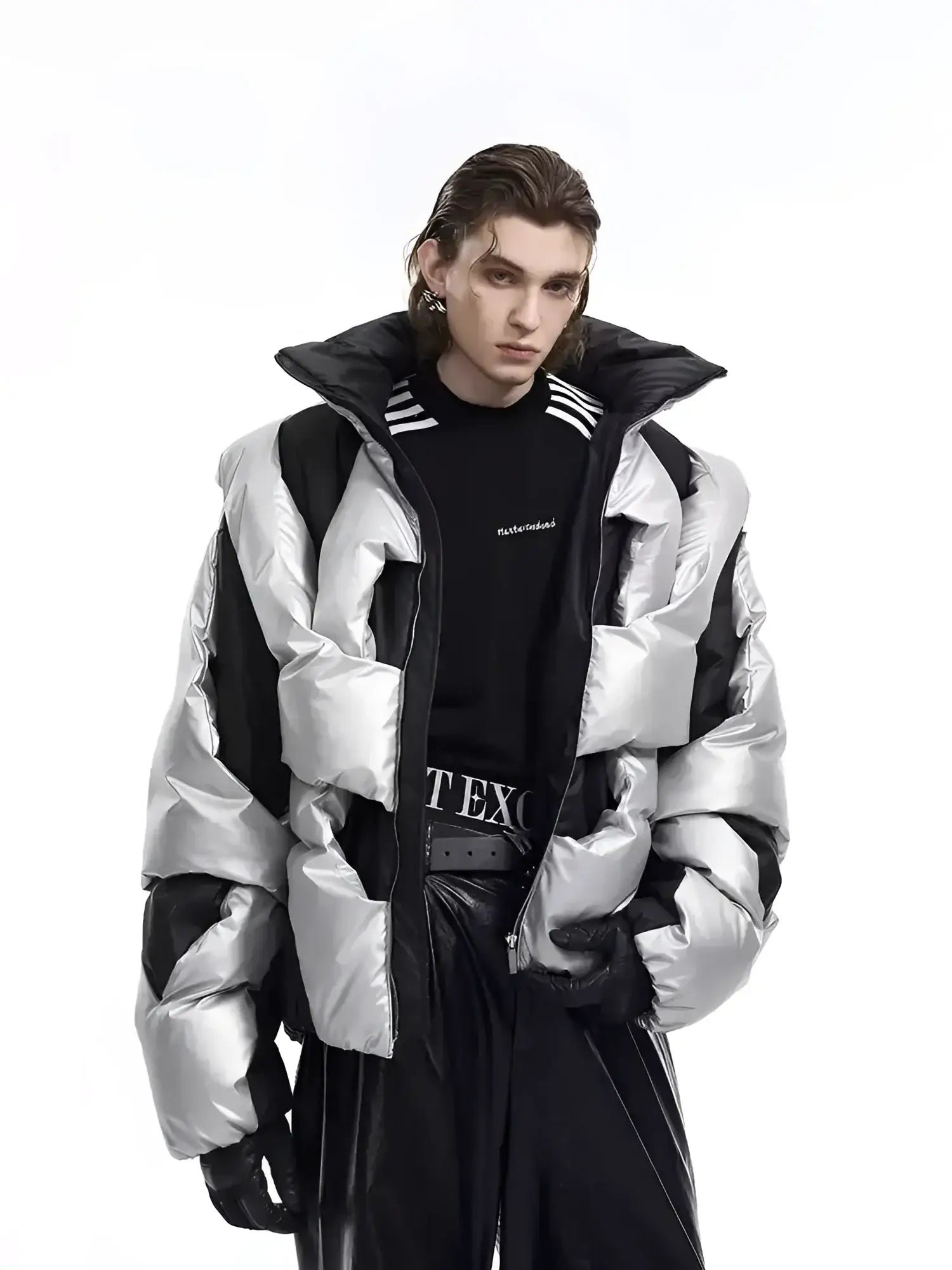 Opium Geometric Winter Puffer Jacket - Fuga Studios