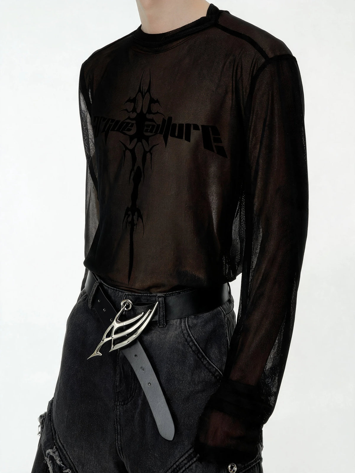Opium Gothic Mesh Top - Fuga Studios