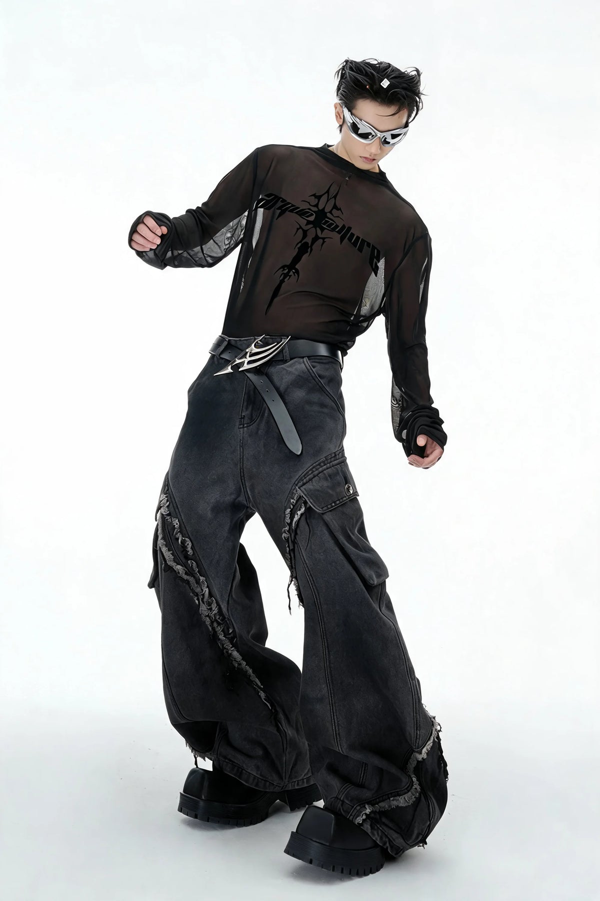 Opium Gothic Mesh Top - Fuga Studios