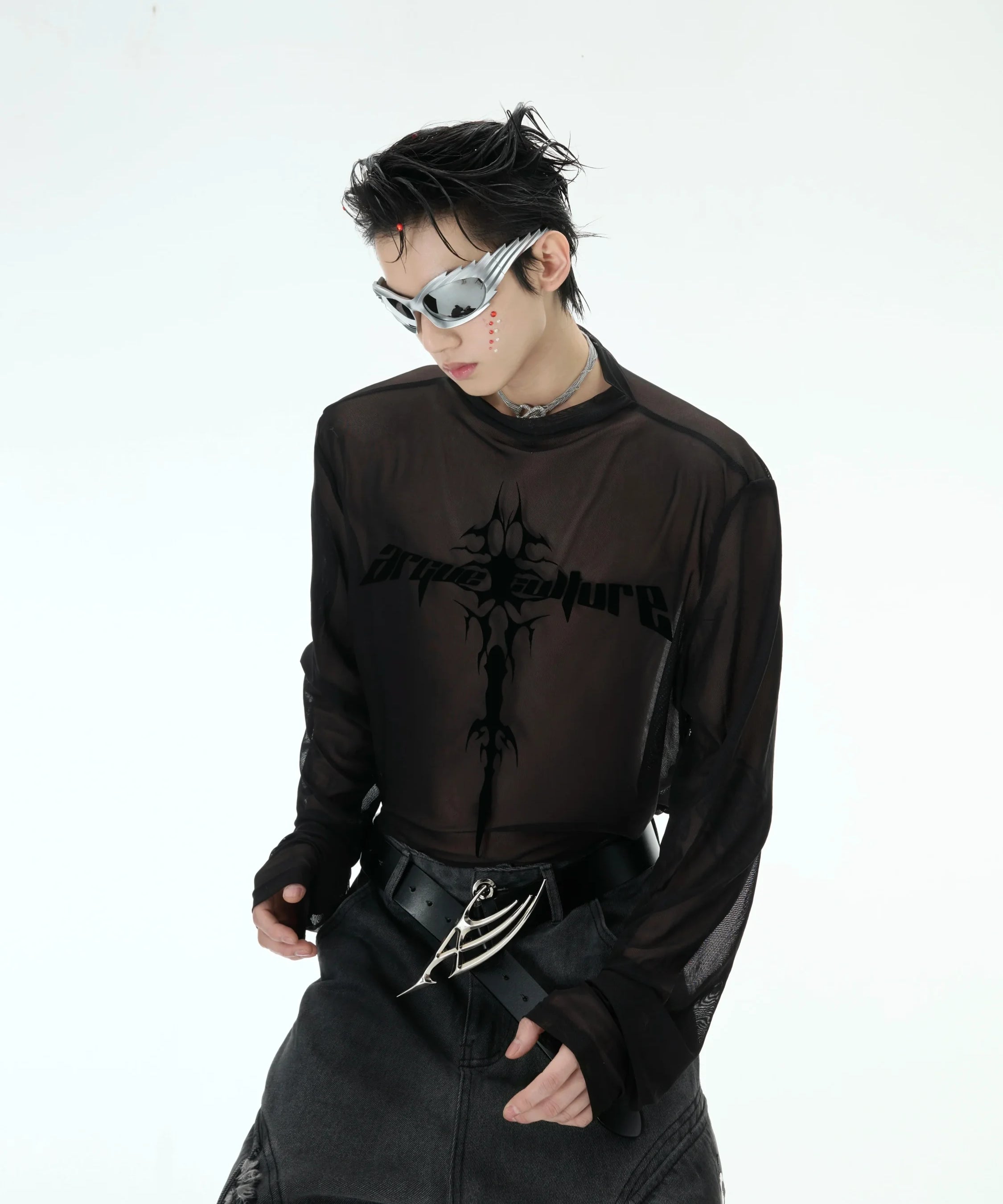 Opium Gothic Mesh Top - Fuga Studios