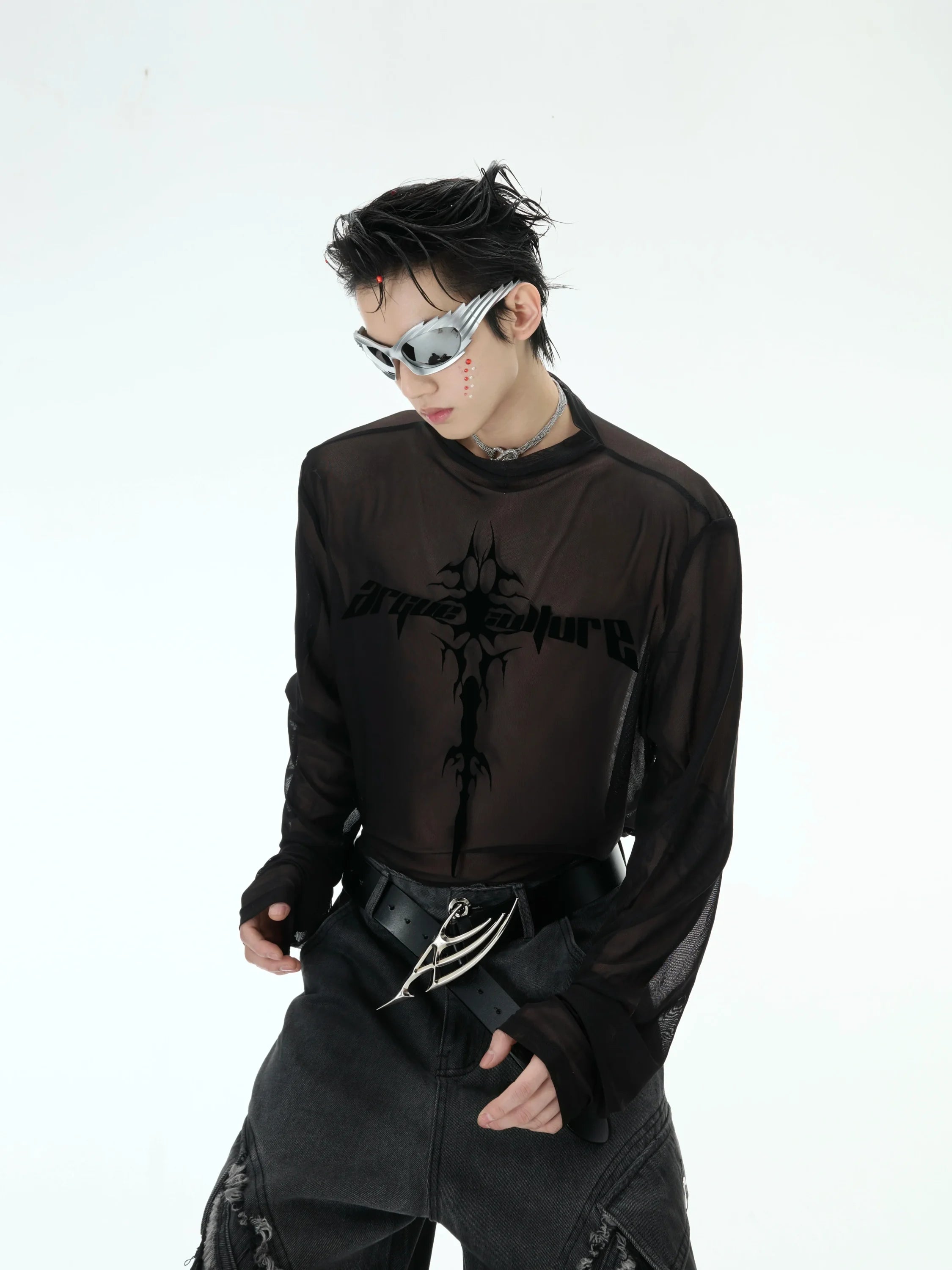 Opium Gothic Mesh Top - Fuga Studios