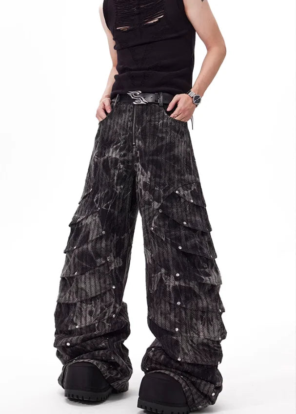 Opium Gothic Multi-Layer Wide Pants - Fuga Studios