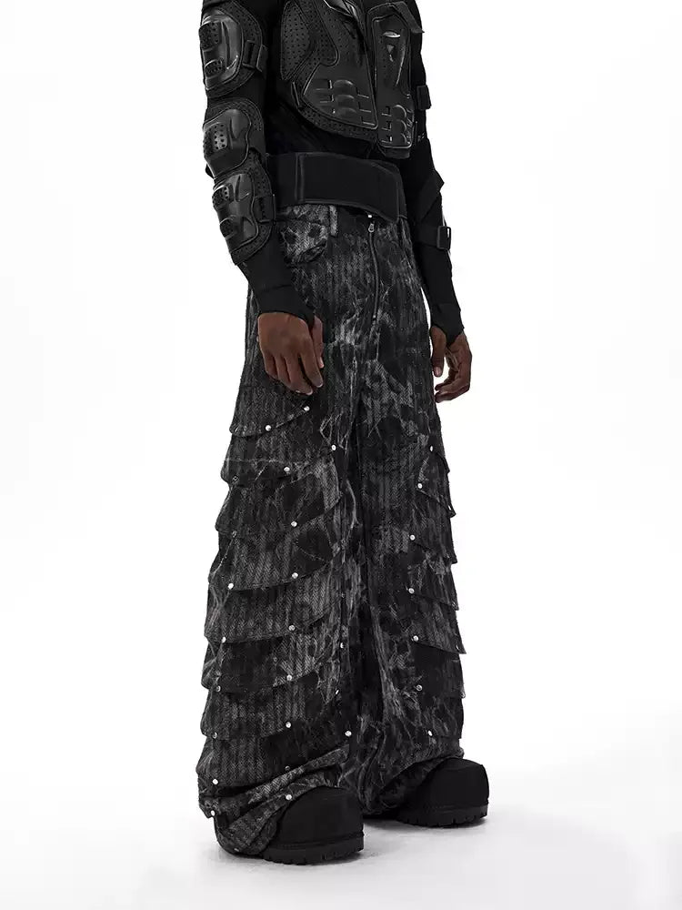 Opium Gothic Multi-Layer Wide Pants - Fuga Studios