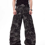 Opium Gothic Multi-Layer Wide Pants - Fuga Studios