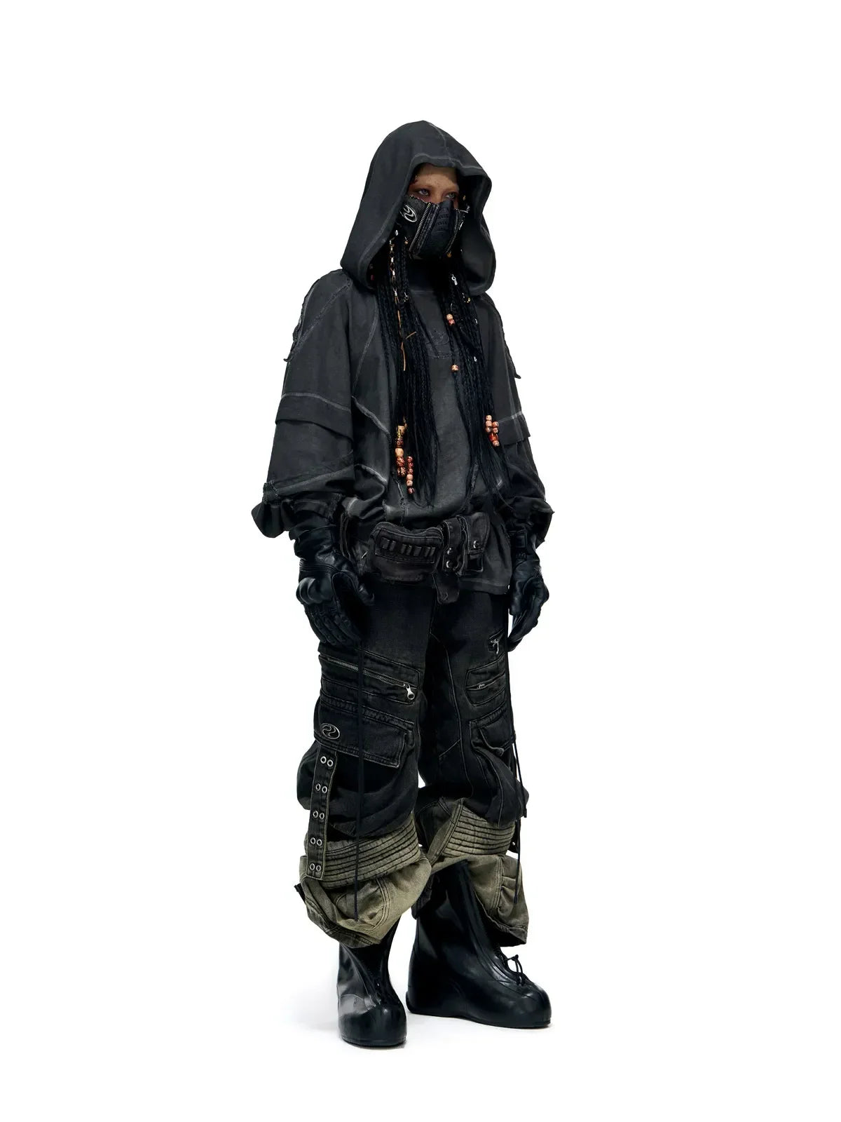 Opium Gradient Multi-Pocket Cargo Pants - Fuga Studios