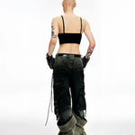 Opium Gradient Multi-Pocket Cargo Pants - Fuga Studios