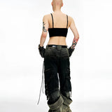 Opium Gradient Multi-Pocket Cargo Pants - Fuga Studios