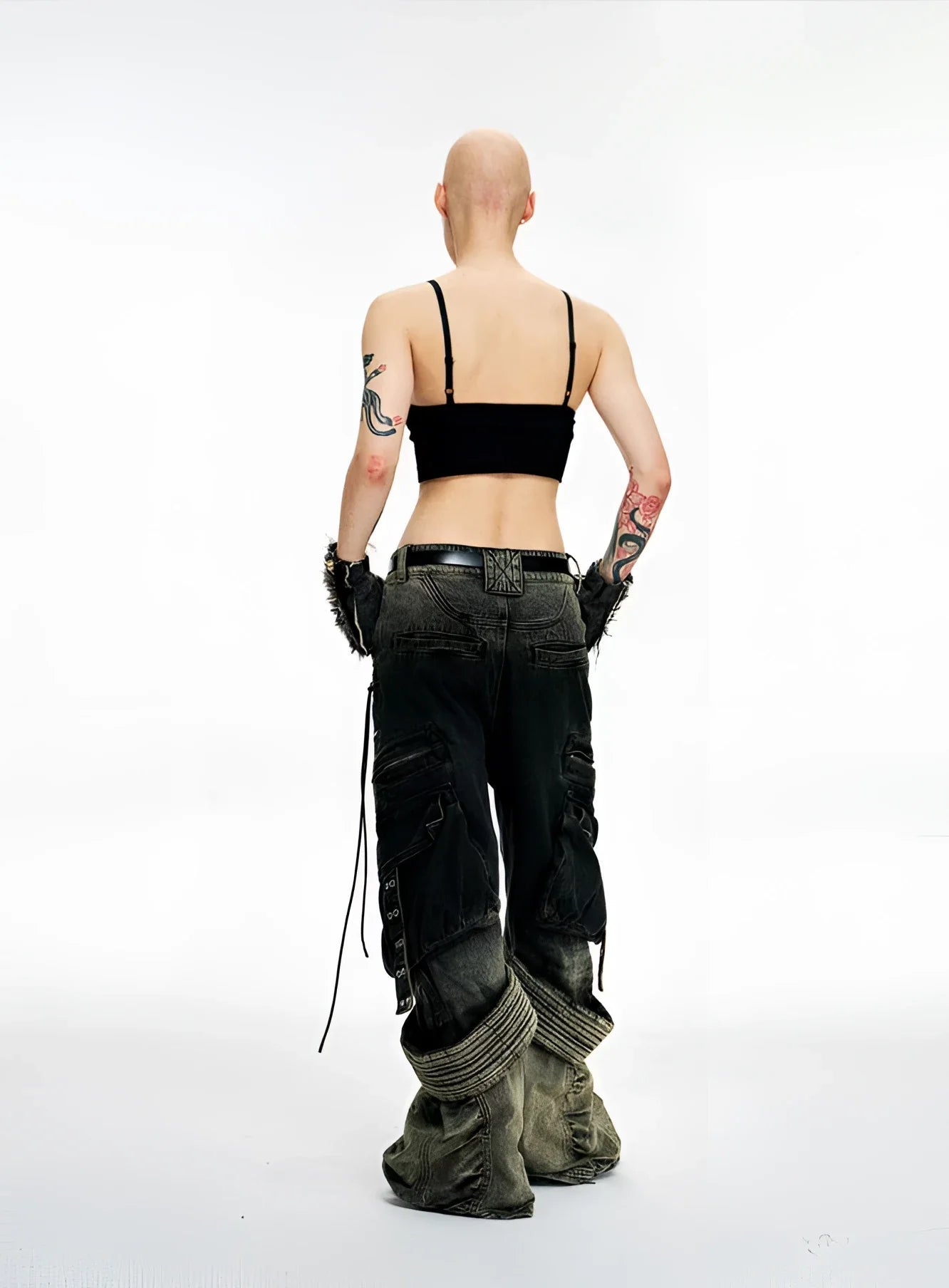 Opium Gradient Multi-Pocket Cargo Pants - Fuga Studios