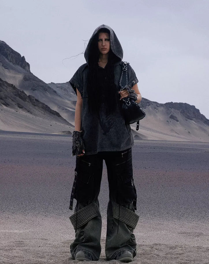 Opium Gradient Multi-Pocket Cargo Pants - Fuga Studios