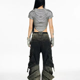Opium Gradient Multi-Pocket Cargo Pants - Fuga Studios