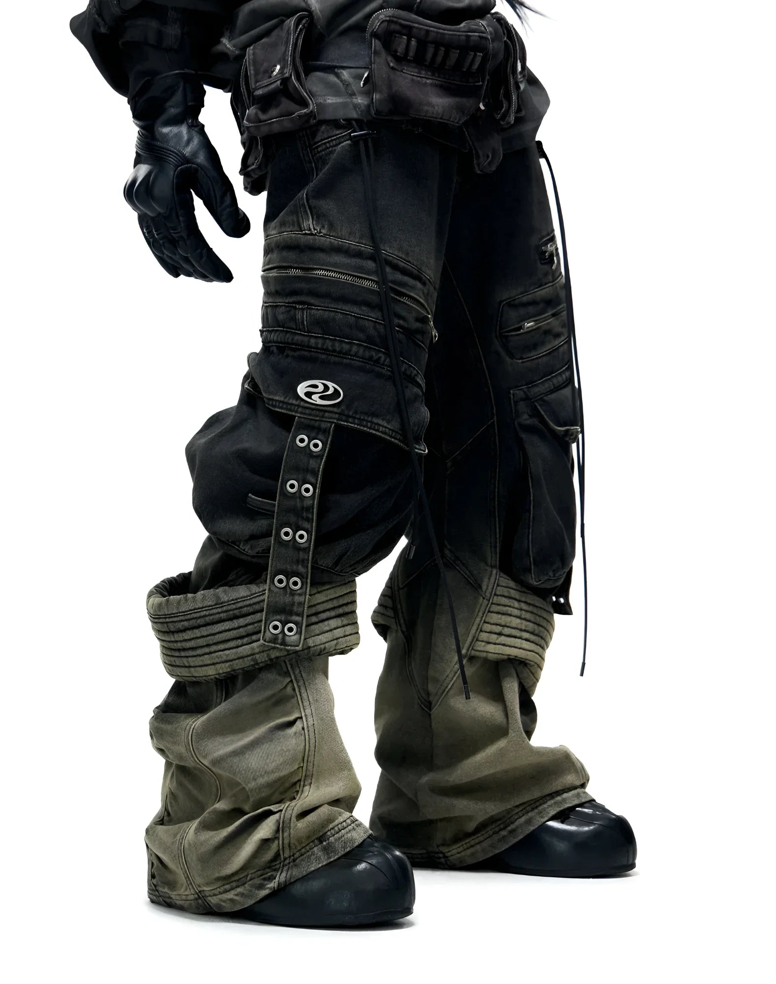 Opium Gradient Multi-Pocket Cargo Pants - Fuga Studios