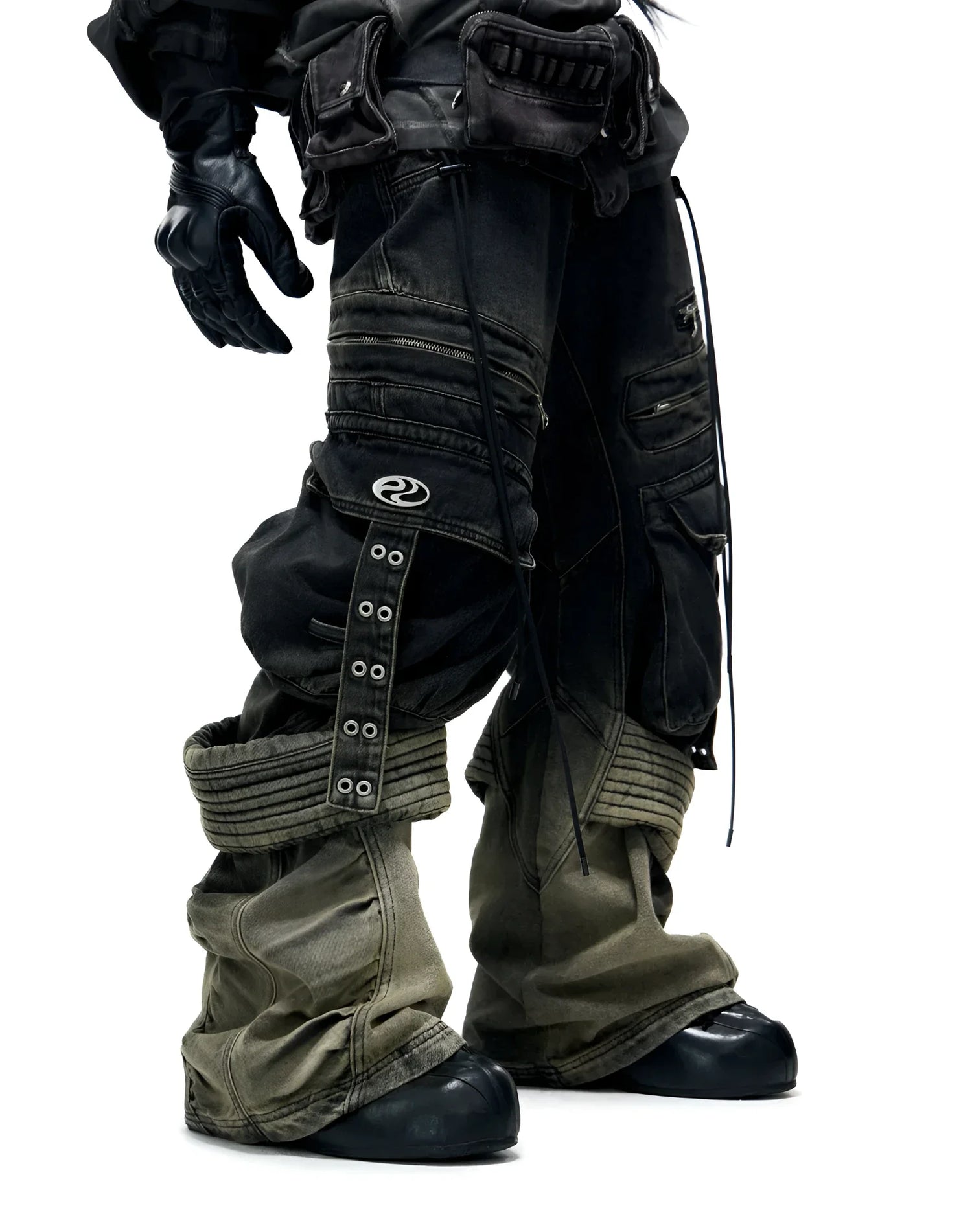 Opium Gradient Multi-Pocket Cargo Pants - Fuga Studios