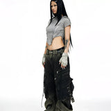 Opium Gradient Multi-Pocket Cargo Pants - Fuga Studios