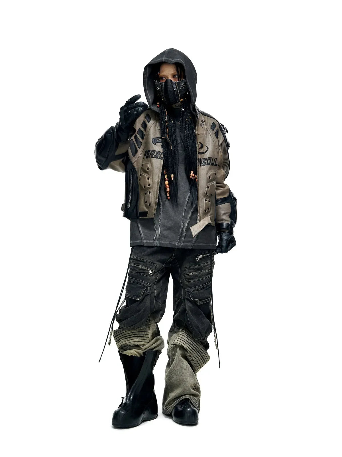 Opium Gradient Multi-Pocket Cargo Pants - Fuga Studios