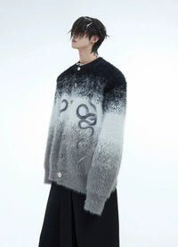 Opium Gradient Snake Cardigan · Archive · Gris / L