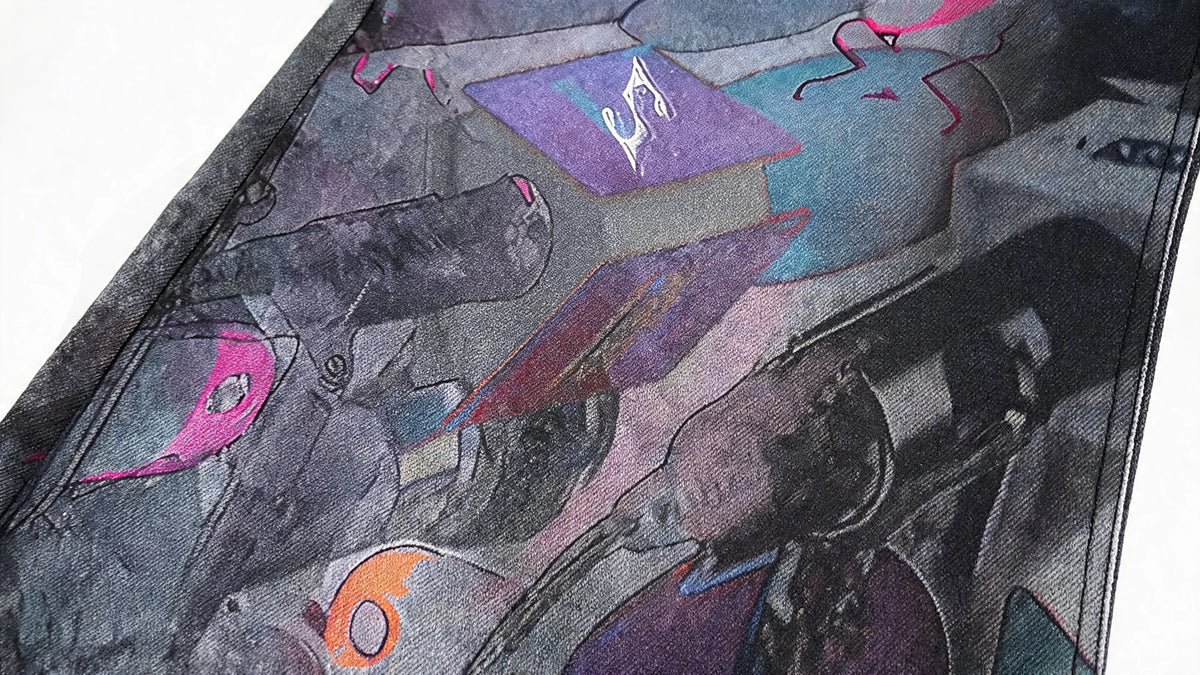 Opium Graffiti Art Wide Leg Jeans - Fuga Studios
