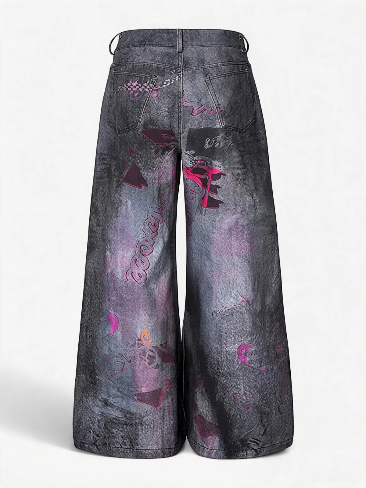 Opium Graffiti Art Wide Leg Jeans - Fuga Studios