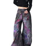 Opium Широкие джинсы Graffiti Art