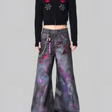 Opium Широкие джинсы Graffiti Art