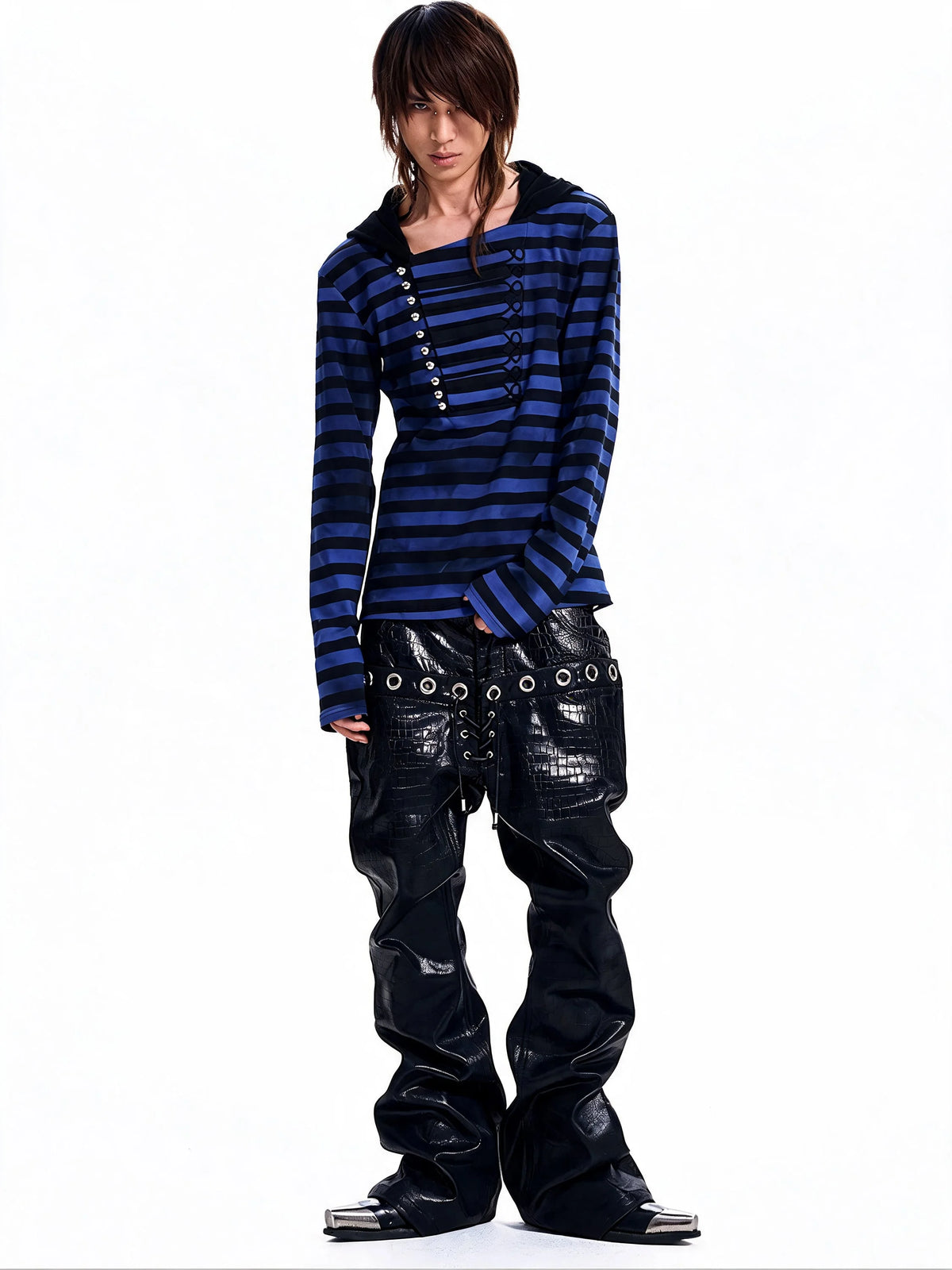 Opium Grommet Flare Jeans Schwarz - Fuga Studios