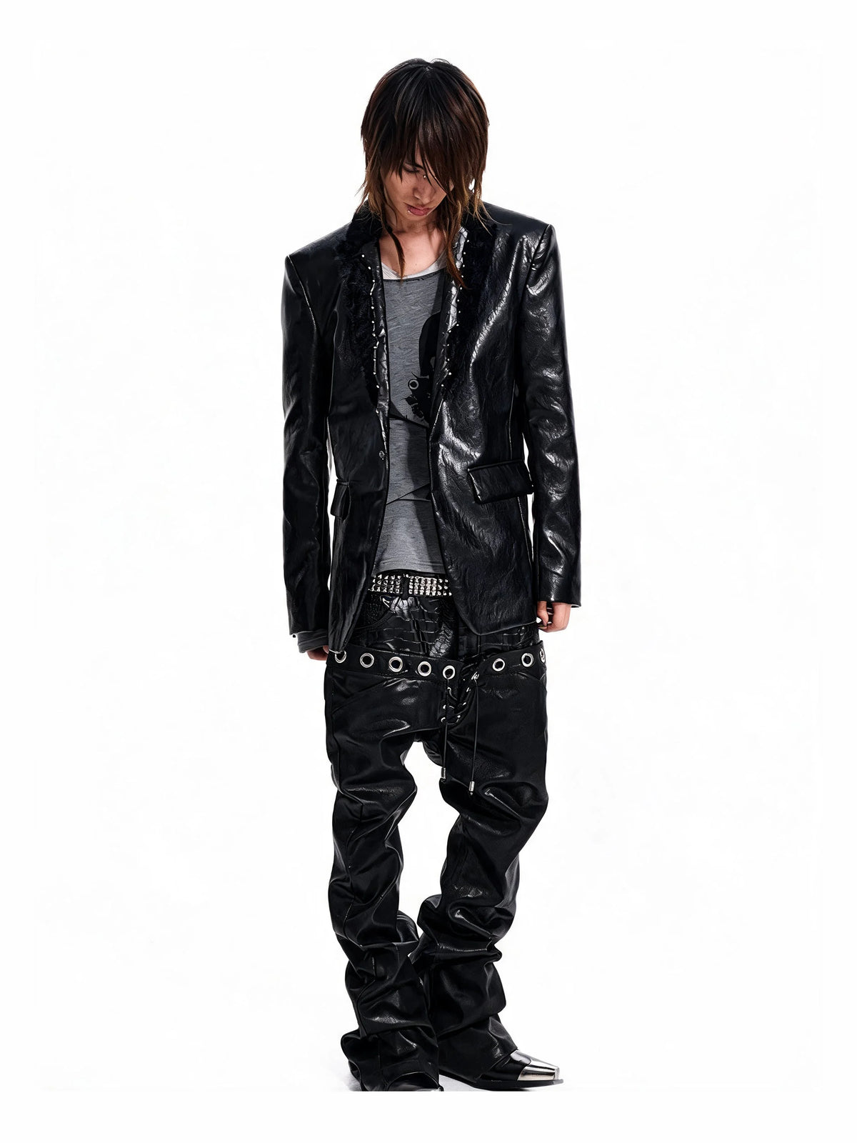 Opium Grommet Flare Jeans Schwarz - Fuga Studios