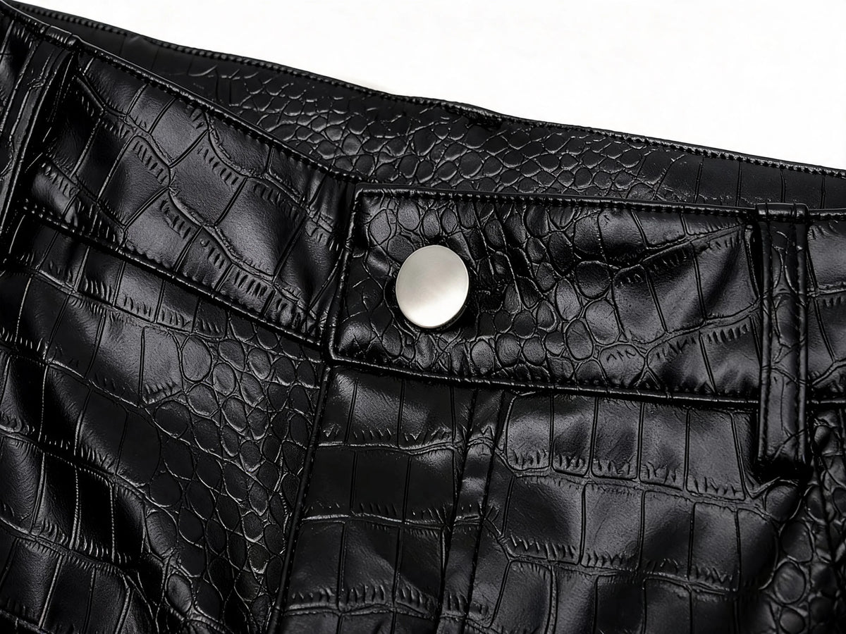 Opium Grommet Flare Jeans Schwarz - Fuga Studios