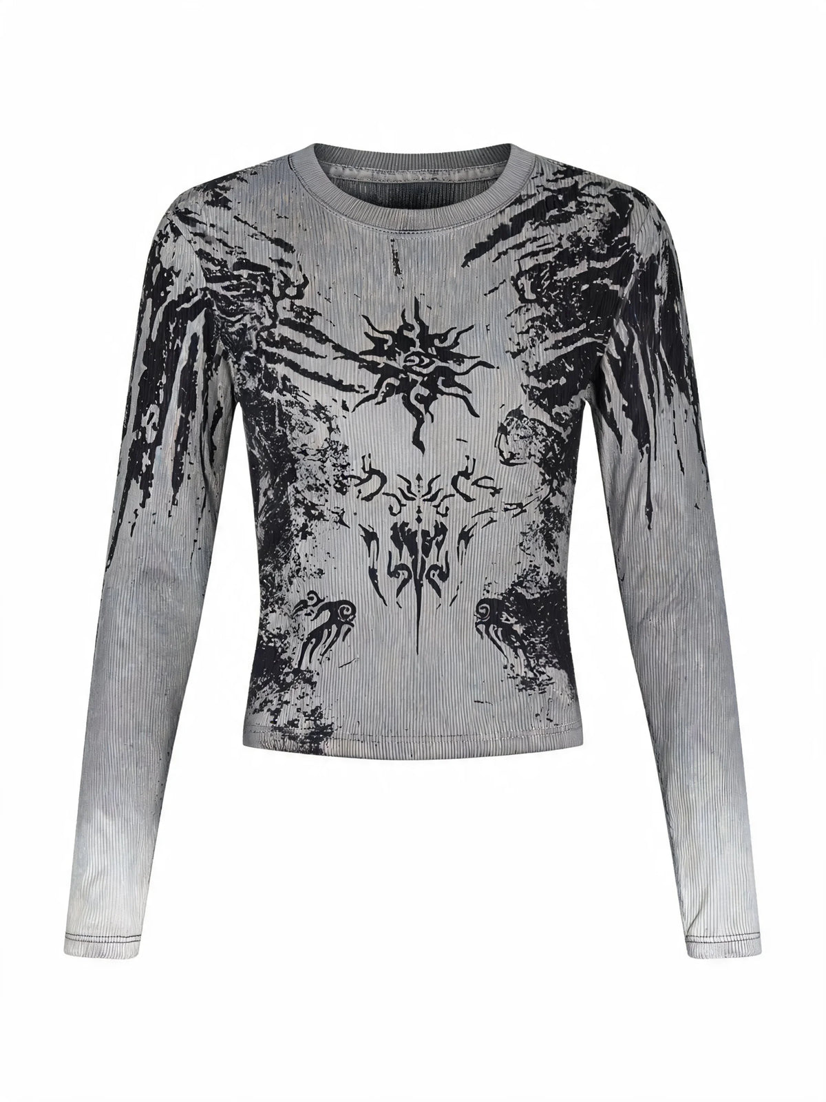 Opium Grunge Print Longsleeve Top - Fuga Studios