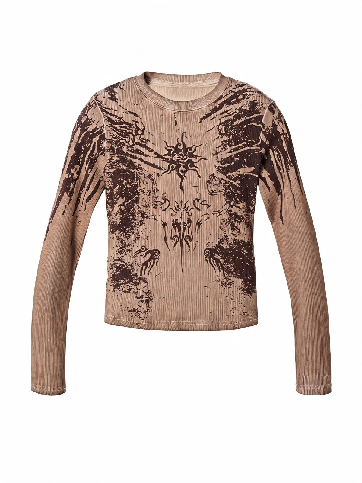 Opium Grunge Print Longsleeve Top - Fuga Studios