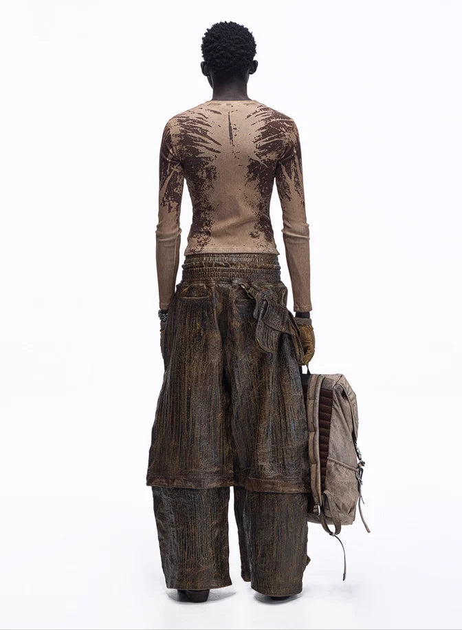 Opium Grunge Print Longsleeve Top - Fuga Studios