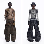 Opium Grunge Print Longsleeve Top - Fuga Studios