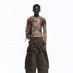 Opium Grunge Print Longsleeve Top - Fuga Studios