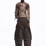 Opium Grunge Print Longsleeve Top - Fuga Studios