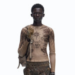 Opium Grunge Print Longsleeve Top - Fuga Studios