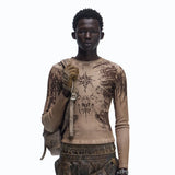 Opium Grunge Print Longsleeve Top - Fuga Studios