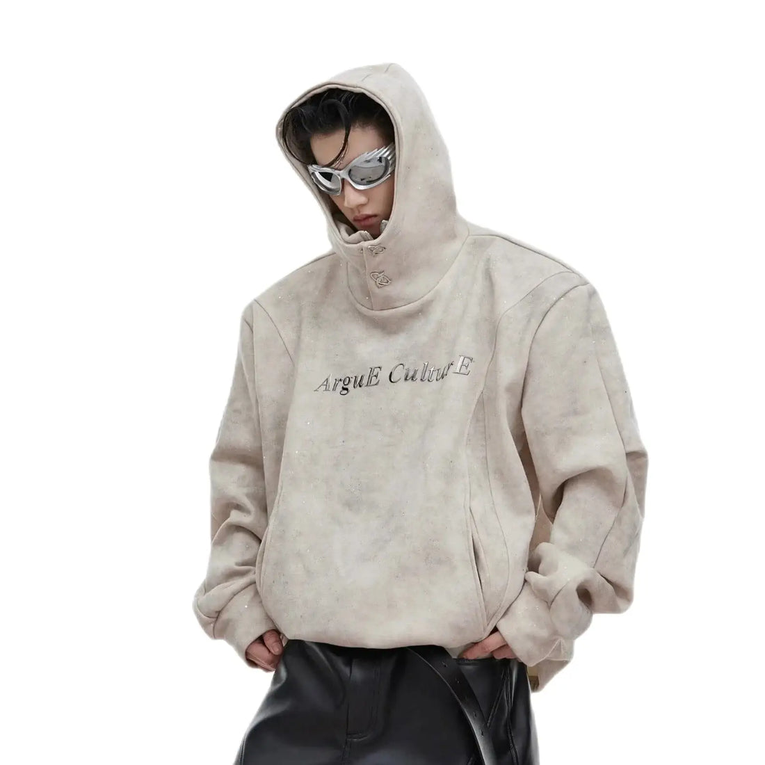 Collar hoodie best sale