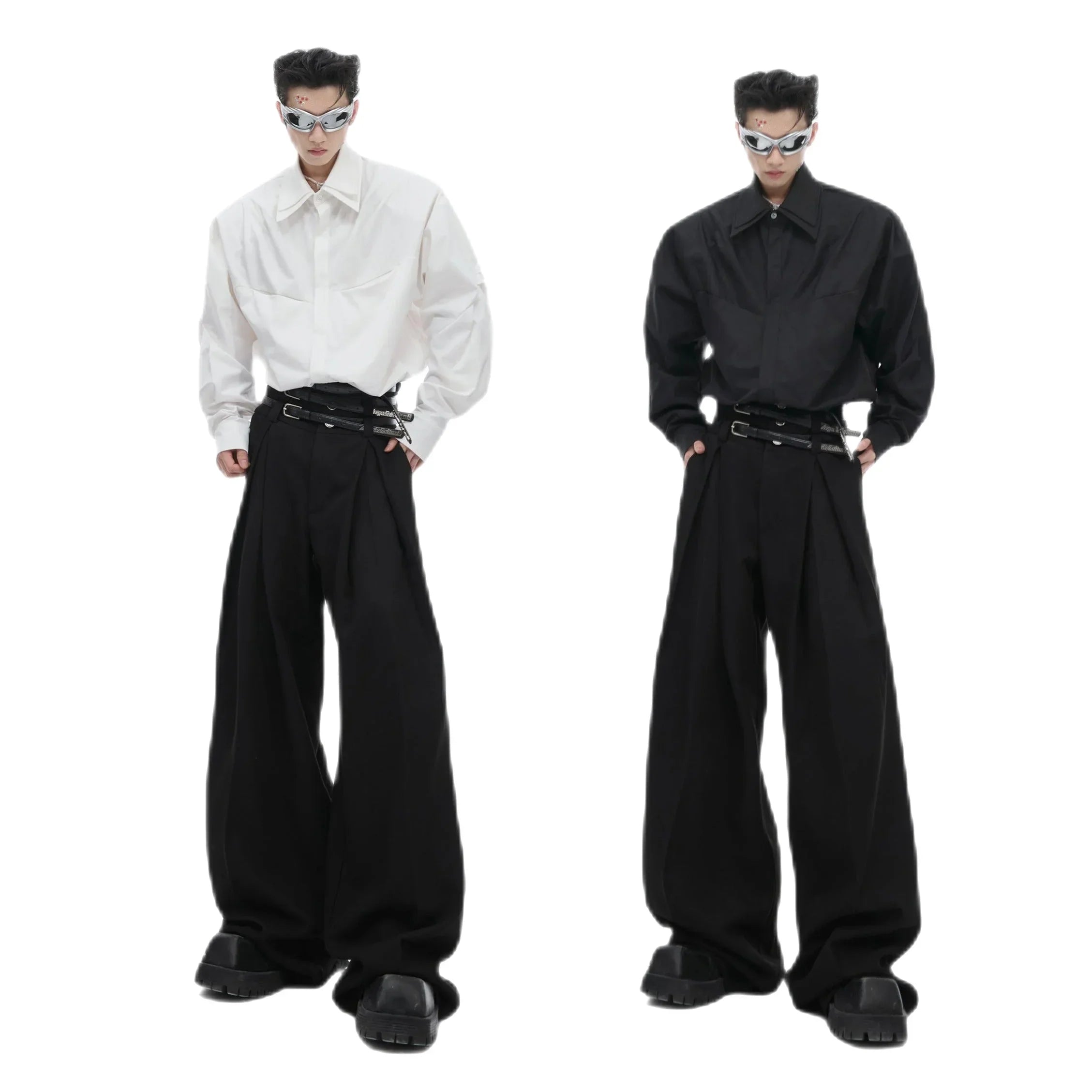 Opium High Waist Drape Pants - Fuga Studios