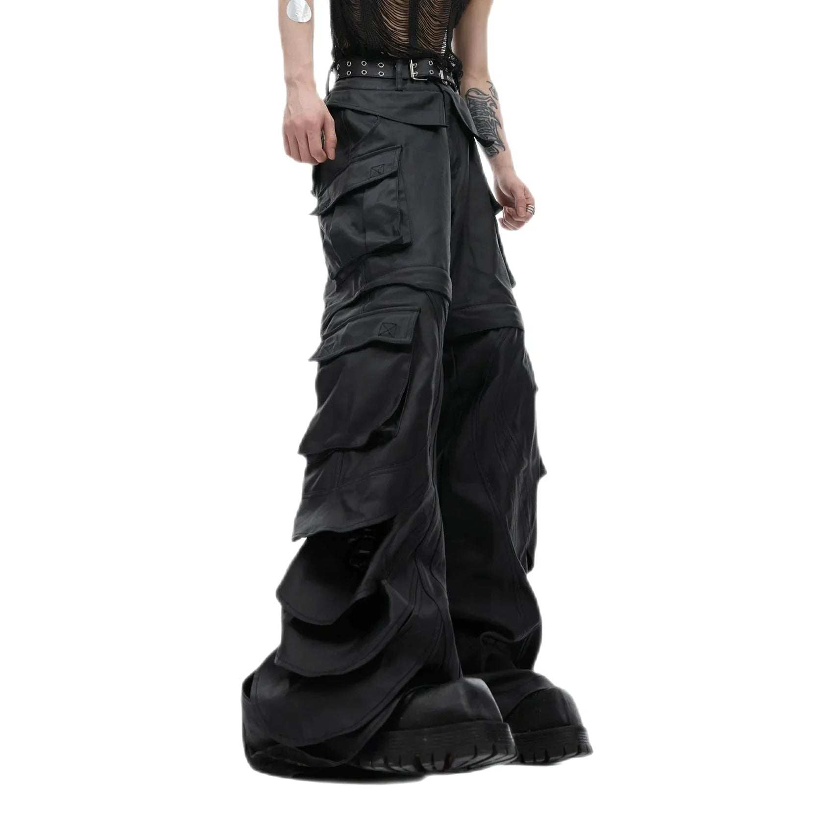 Opium High Waist Leather Pants - Fuga Studios