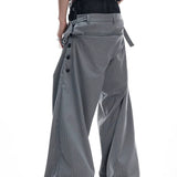 Opium Hybrid Denim-Blazer & Wide-Leg Pants Set - Fuga