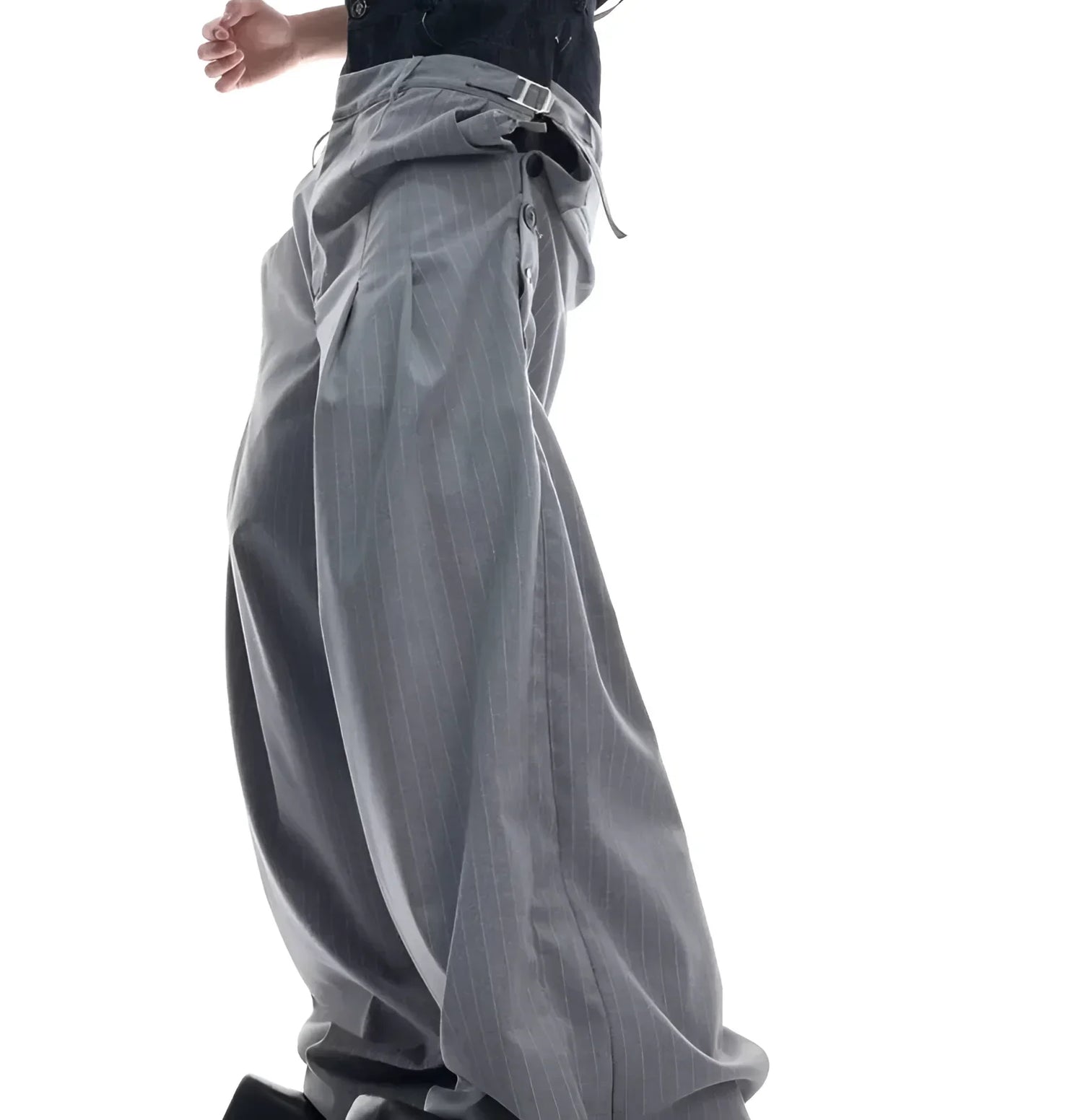 Opium Hybrid Denim-Blazer & Wide-Leg Pants Set - Fuga
