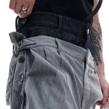 Opium Hybrid Denim-Blazer & Wide-Leg Pants Set - Fuga