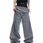Opium Hybrid Denim-Blazer & Wide-Leg Pants Set - Fuga