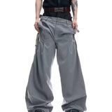 Opium Hybrid Denim-Blazer & Wide-Leg Pants Set - Fuga