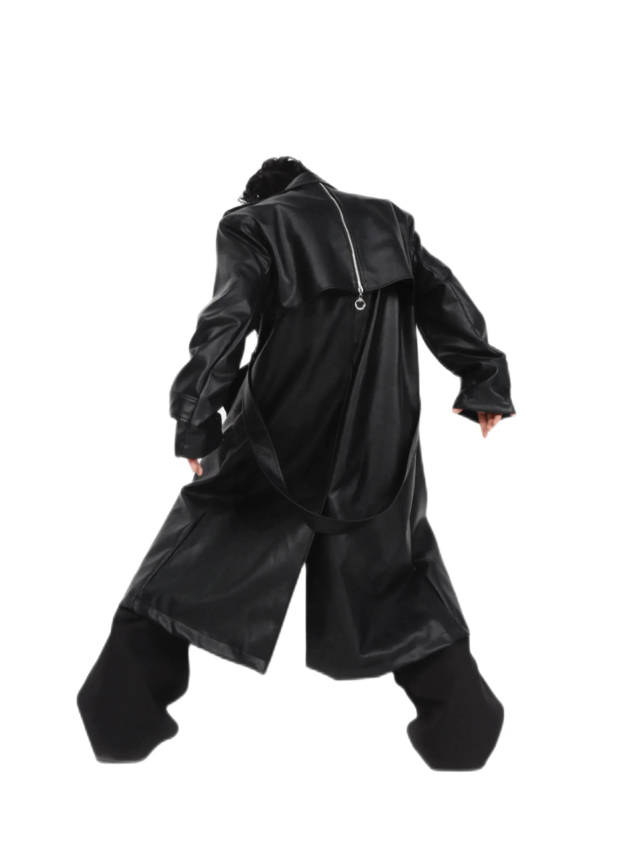 Opium Leather Coat - Fuga Studios